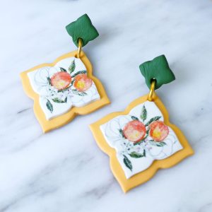 orange blossom earrings